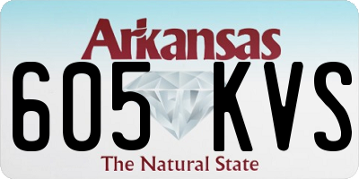 AR license plate 605KVS