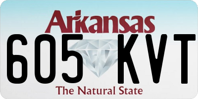 AR license plate 605KVT