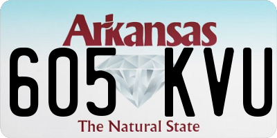 AR license plate 605KVU