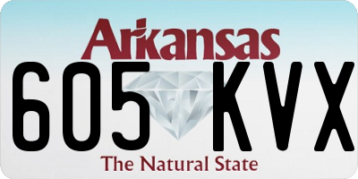 AR license plate 605KVX