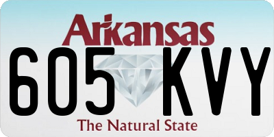 AR license plate 605KVY