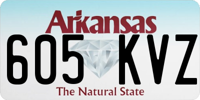 AR license plate 605KVZ