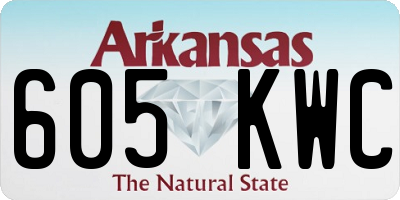 AR license plate 605KWC