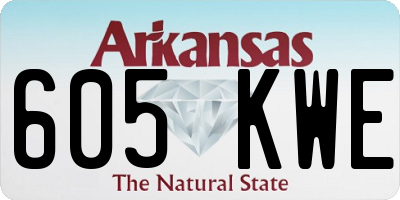 AR license plate 605KWE