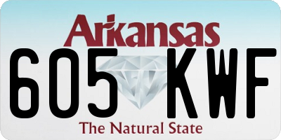 AR license plate 605KWF