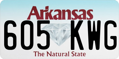 AR license plate 605KWG