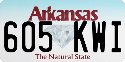 AR license plate 605KWI