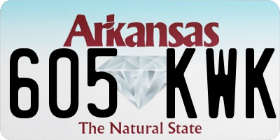 AR license plate 605KWK