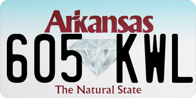 AR license plate 605KWL