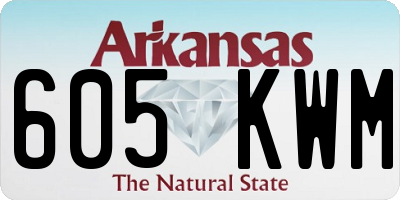 AR license plate 605KWM