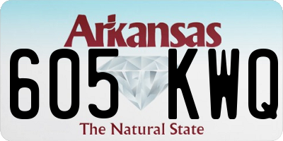 AR license plate 605KWQ