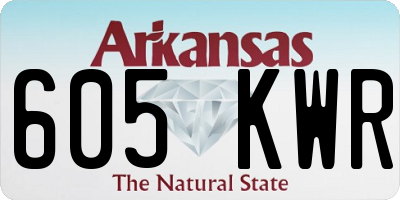 AR license plate 605KWR
