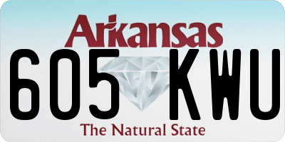 AR license plate 605KWU