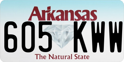 AR license plate 605KWW