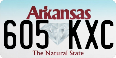 AR license plate 605KXC