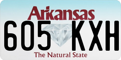 AR license plate 605KXH