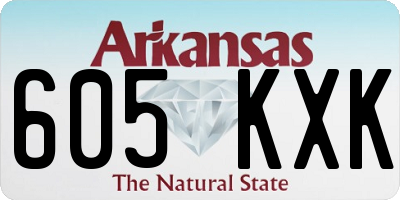 AR license plate 605KXK