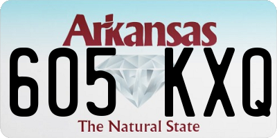 AR license plate 605KXQ