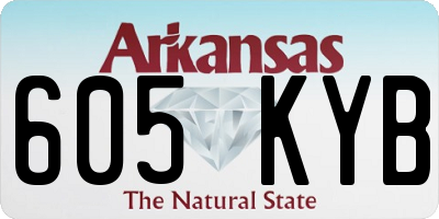 AR license plate 605KYB