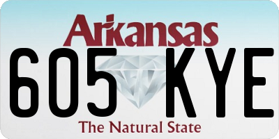 AR license plate 605KYE
