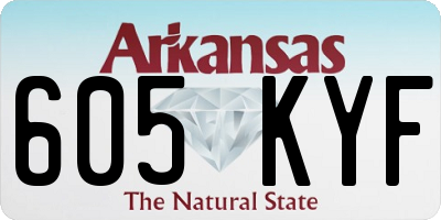 AR license plate 605KYF
