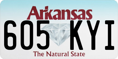 AR license plate 605KYI
