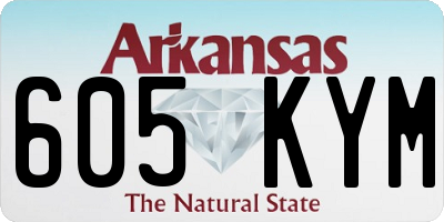 AR license plate 605KYM