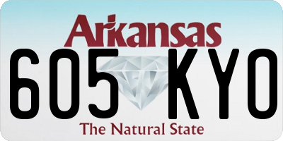 AR license plate 605KYO