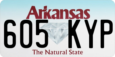 AR license plate 605KYP