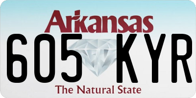 AR license plate 605KYR