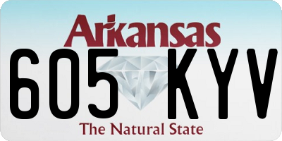 AR license plate 605KYV