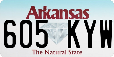 AR license plate 605KYW