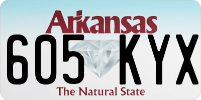 AR license plate 605KYX