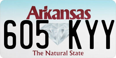 AR license plate 605KYY