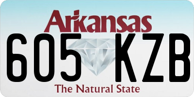AR license plate 605KZB