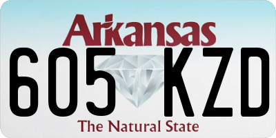 AR license plate 605KZD