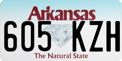 AR license plate 605KZH