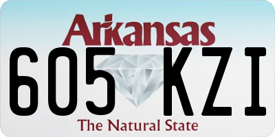 AR license plate 605KZI