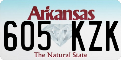 AR license plate 605KZK