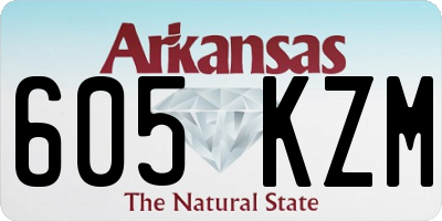AR license plate 605KZM