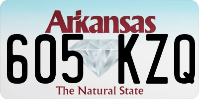 AR license plate 605KZQ
