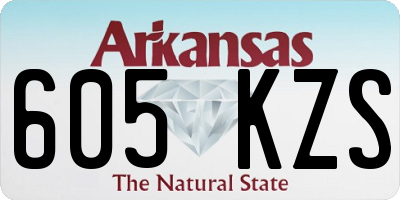 AR license plate 605KZS