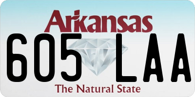 AR license plate 605LAA