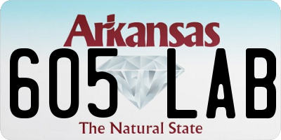 AR license plate 605LAB