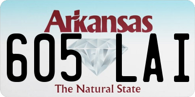 AR license plate 605LAI