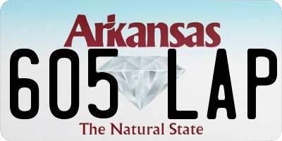 AR license plate 605LAP