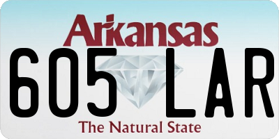 AR license plate 605LAR