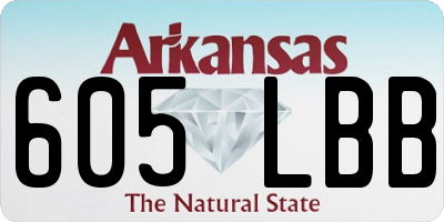 AR license plate 605LBB