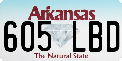 AR license plate 605LBD