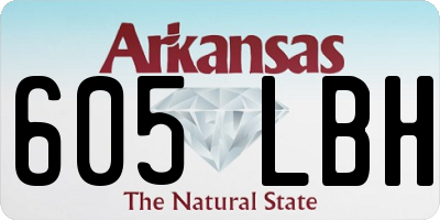 AR license plate 605LBH